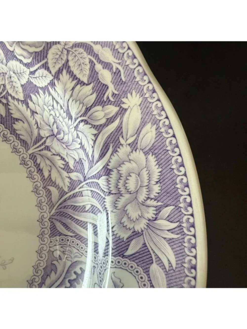 Spode Archive Collection Georgian Series Lilac Floral Dinner Plate 10.5